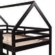 preview thumbnail 6 of 6, Espresso Twin Size Loft Bed with Slide House Bed with Slide
