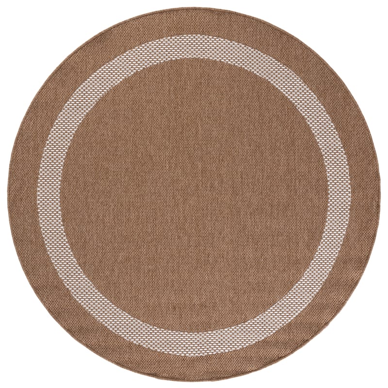 SAFAVIEH Sisal Performance Margit Washable Indoor/Outdoor Rug - Natural/Ivory - 6'7" Round