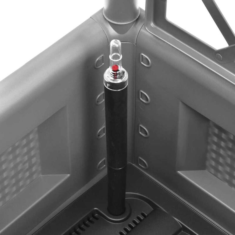 vidaXL Planter Trellis Raised Flower Bed Self Watering System Rattan Look - 16.9" x 16.9" x 55.9"/ 1