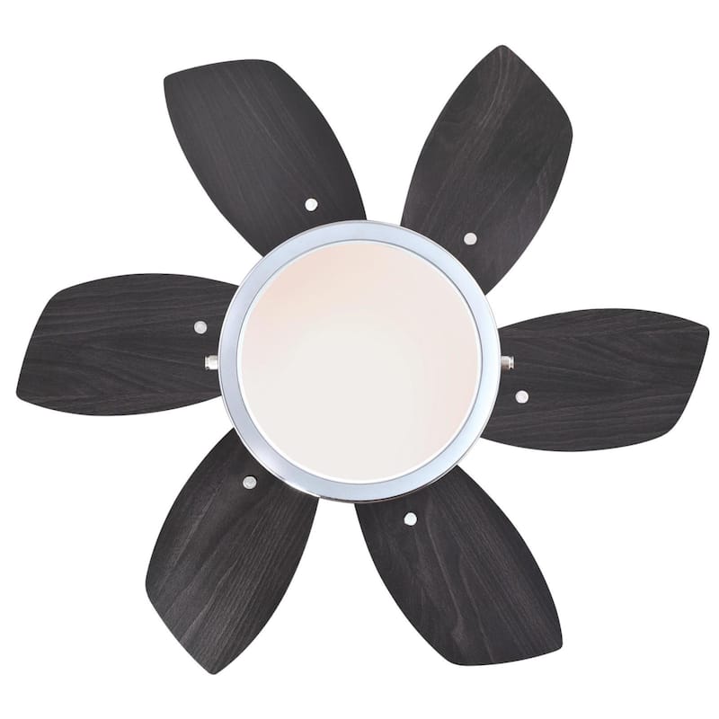 Westinghouse Lighting Quince 24-Inch 6-Blade Indoor Ceiling Fan with Dimmable LED Light Fixture and Opal Frosted Glass