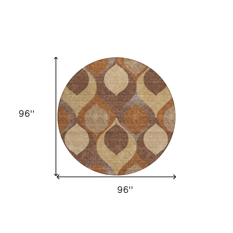 HomeRoots Ogee Transitional Rectangle Outdoor Rug