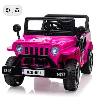 12V Electric Ride-On Truck Car with Remote Control, Kids Ride On Car with MP3