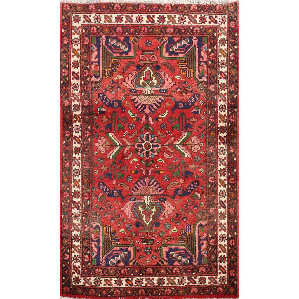 Geometric Traditional Lilian Persian Area Rug Hand-knotted Wool Carpet - 3'6" x 5'1"