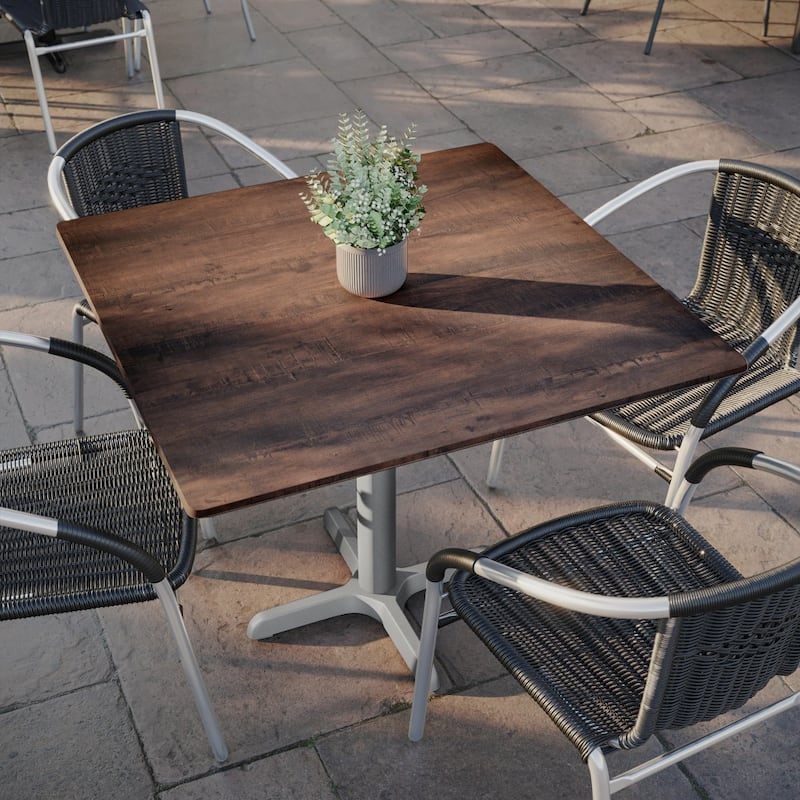 Commercial HPL Wrapped Seamless Scratch and Stain Resistant Tabletop - 36"W x 36"D x 1.5"H