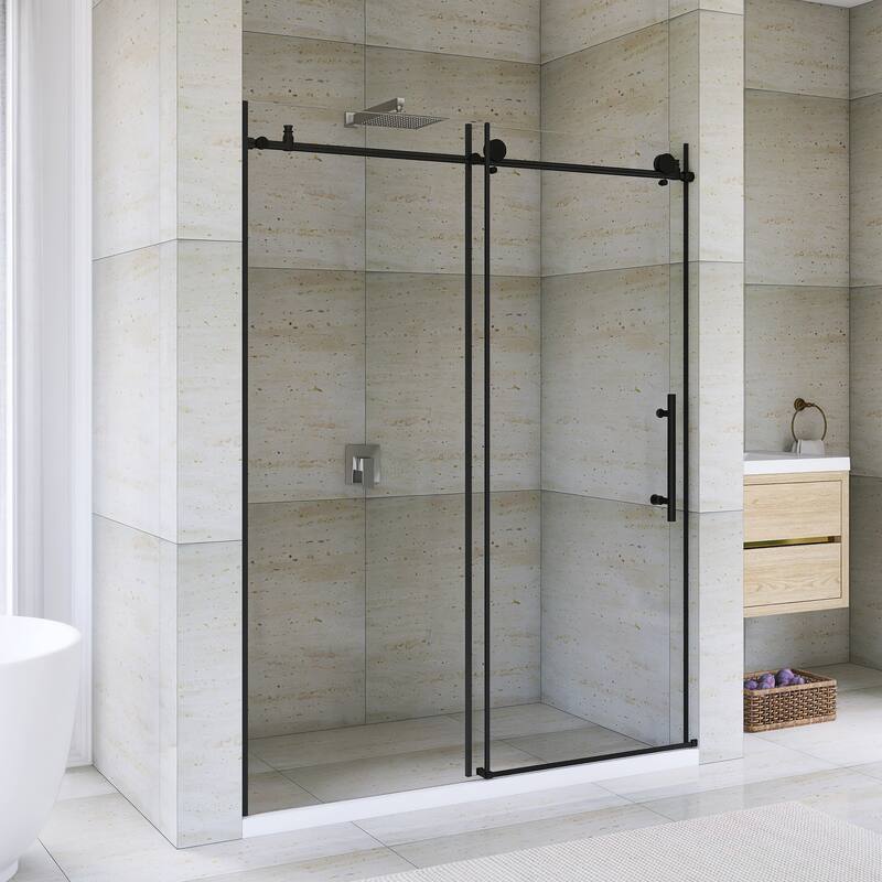 60" x 76" Sliding Frameless Shower Door - 60'' x 0.31'' x 76''