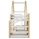 preview thumbnail 13 of 16, Twin Over Twin House Bunk Bed with Staircase and Blackboards Guardrail