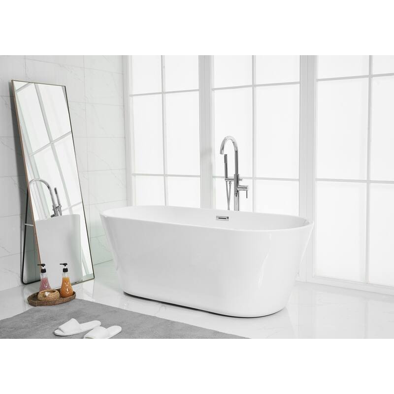 Odell Soaking Bathtub in Glossy White