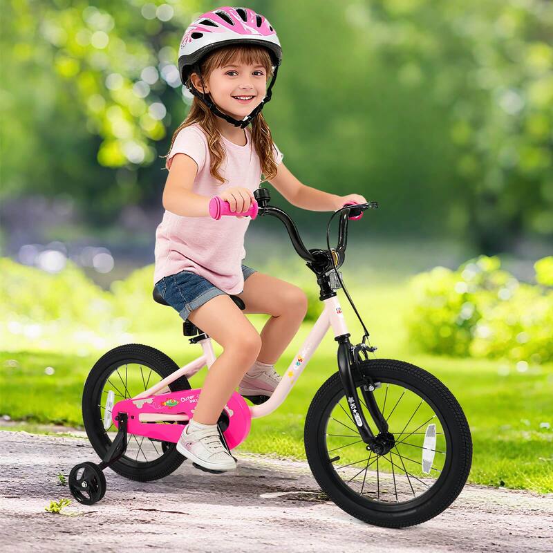Costway 12-Inch Kids Bicycle with Adjustable Seat Front Handbrake & - See Details