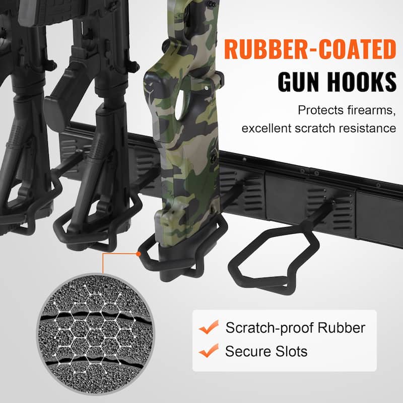 Gun Rack Wall Gun Rack Display Stand with Soft Padding