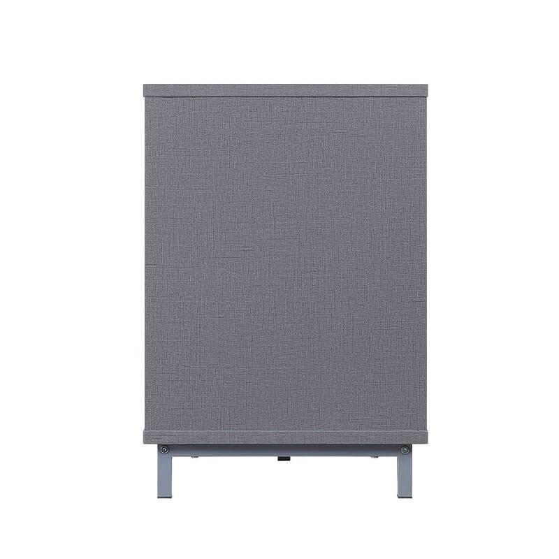 Manhattan Comfort Brighton 60 In. Wire Management Media Cabinet Console