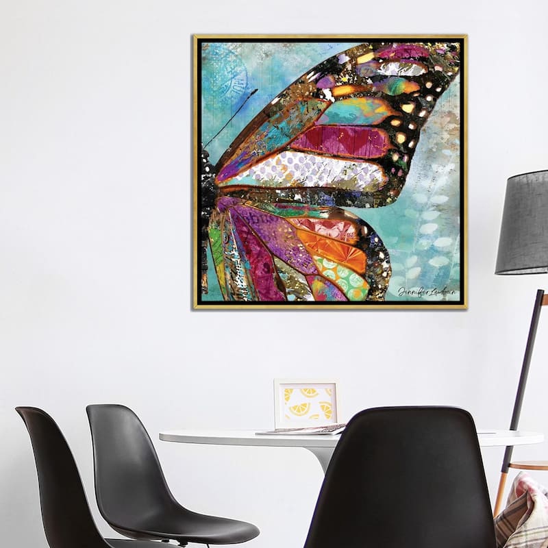 iCanvas "Woodland Dream Butterfly Wing 24x24" by Jennifer Lambein Framed Canvas Print