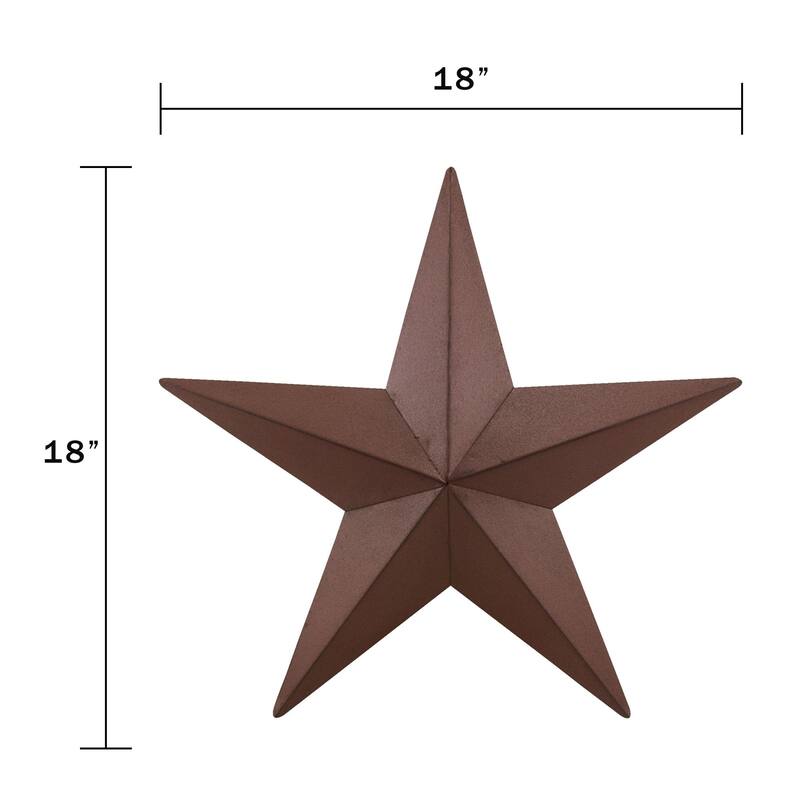 Barn Star - 18" - Burgundy