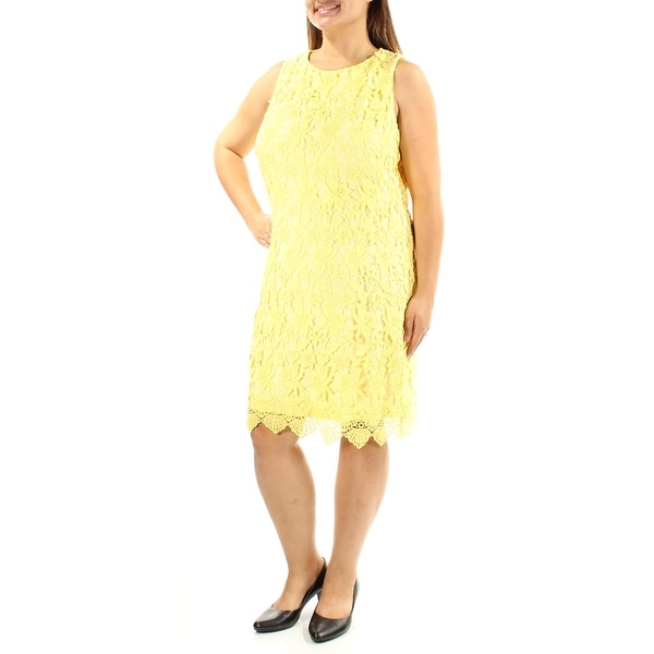 womens yellow lace dress