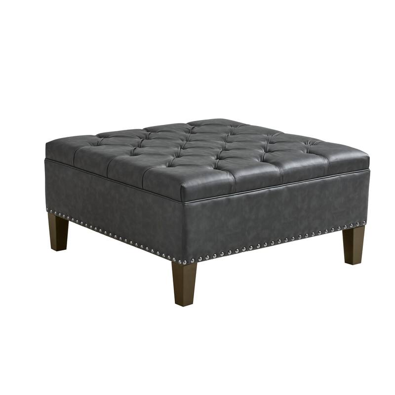 Madison Park Alice Tufted Square Cocktail Ottoman