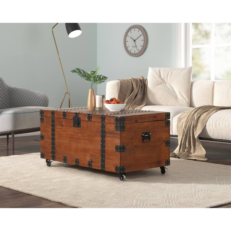 Brenton Natural Reclaimed Wood 41" Trunk Table