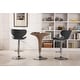 preview thumbnail 5 of 4, Roundhill Furniture Masaccio Leatherette Airlift Adjustable Swivel Barstool (Set of 2)