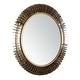 preview thumbnail 7 of 5, SAFAVIEH Storm 30-inch Brass Round Mirror - 30" W x 3.5" L x 30" H