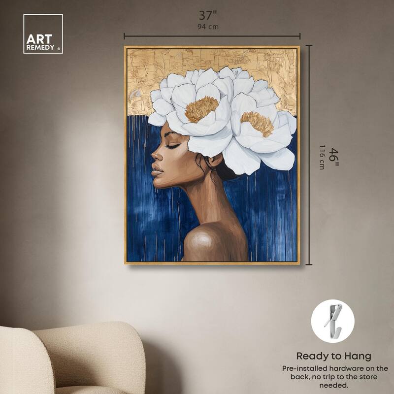 Floral Goddess II Canvas by Art Remedy