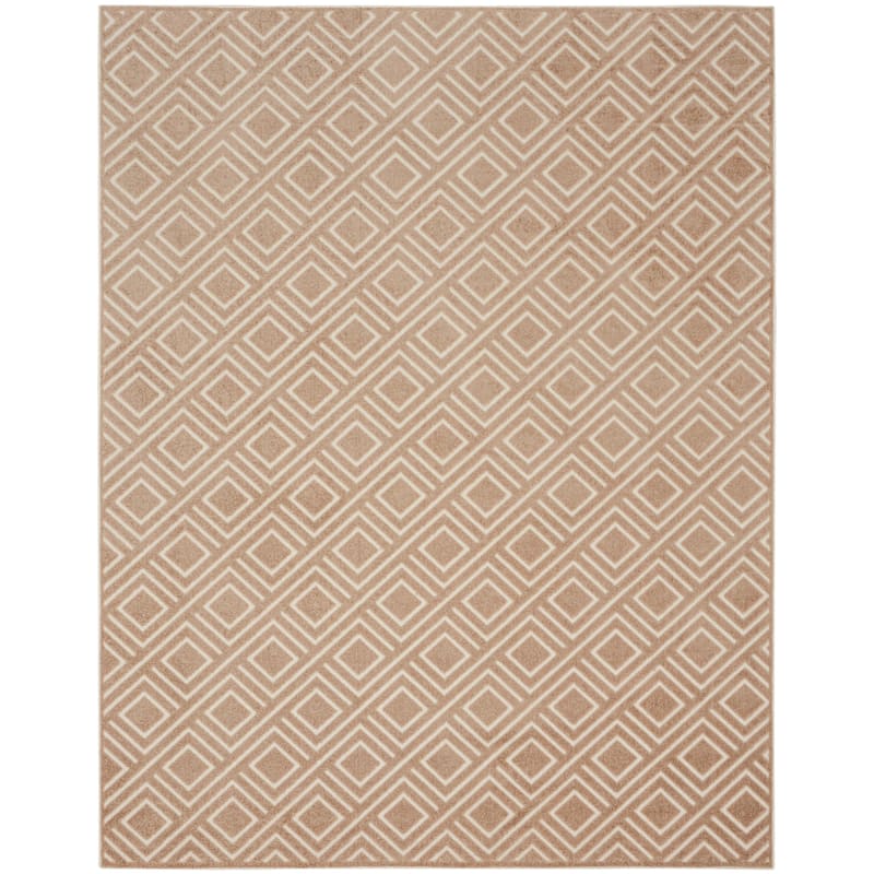 Nourison Casual Indoor only Geometric Area Rug - 7' 10" x 9' 10" - Brown - Rectangle