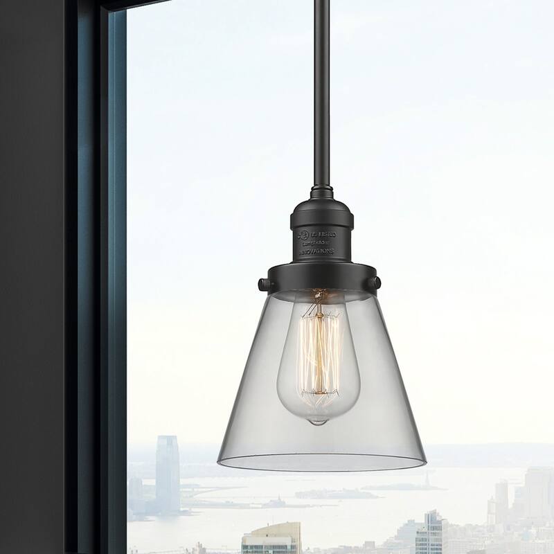 Innovations Lighting Small Cone Single Light 6" Wide Mini Pendant with