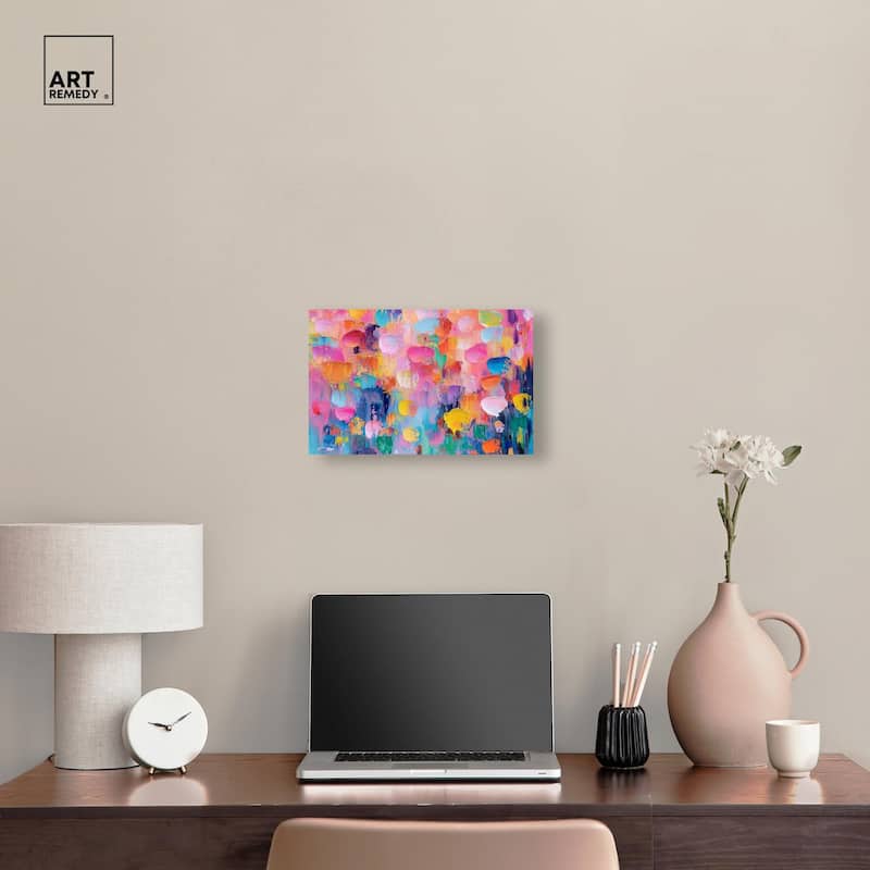 Jubilee of Colors Canvas by Art Remedy, Gallery Wrapped