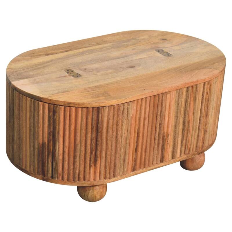 Artisan Furniture Solid Wood Soba Ball Lid-up Coffee Table