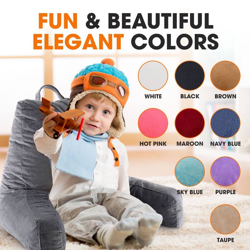 Cheer Collection Kids Memory Foam TV And Reading Pillow