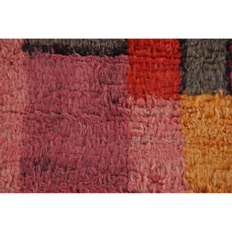 All-Over Plush Moroccan Oriental Area Rug Hand-Knotted Wool Carpet - 8'1" x 10'1"