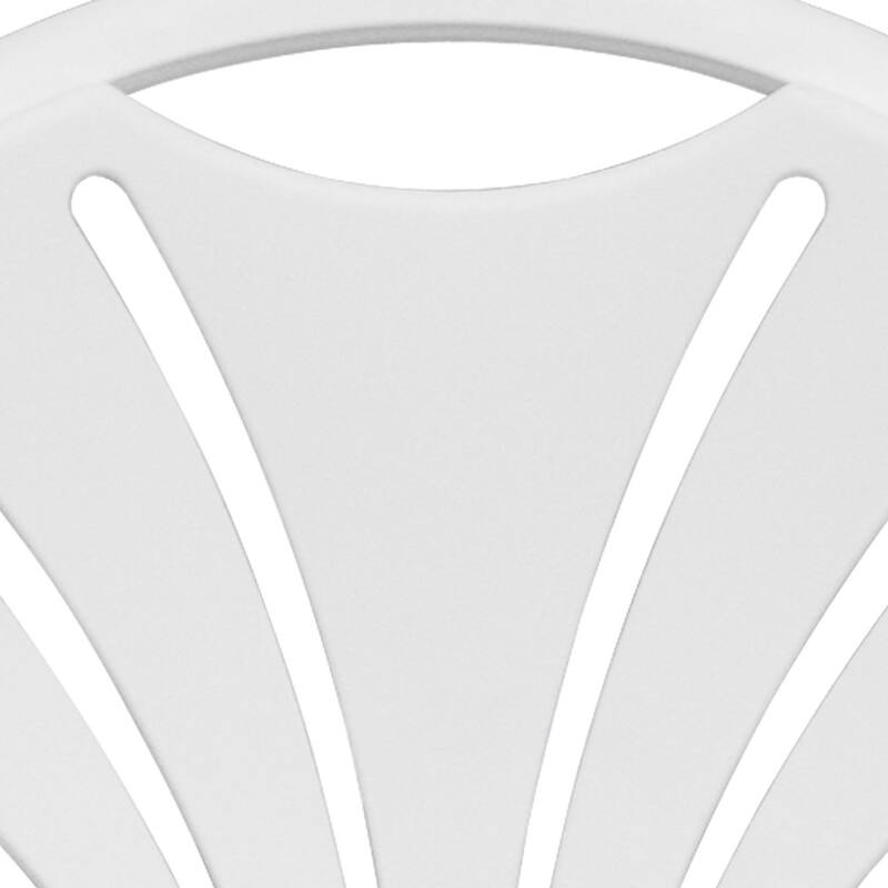 8 Pack 650 lb. Capacity Plastic Fan Back Folding Chair