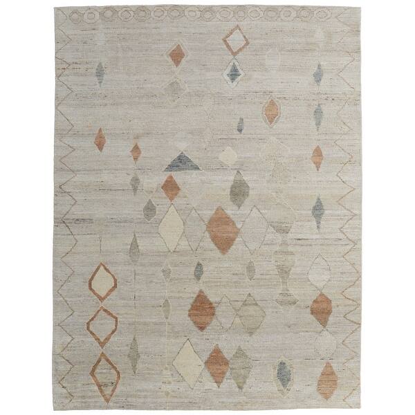 Devora Digital Rug Grand Bazaar Devora Hand Knotted Moroccan Transitional Area Rug - Bed ...