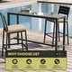 preview thumbnail 80 of 131, Crestlive Products Patio Outdoor Rectangle Bar Table Combinable Pub Table