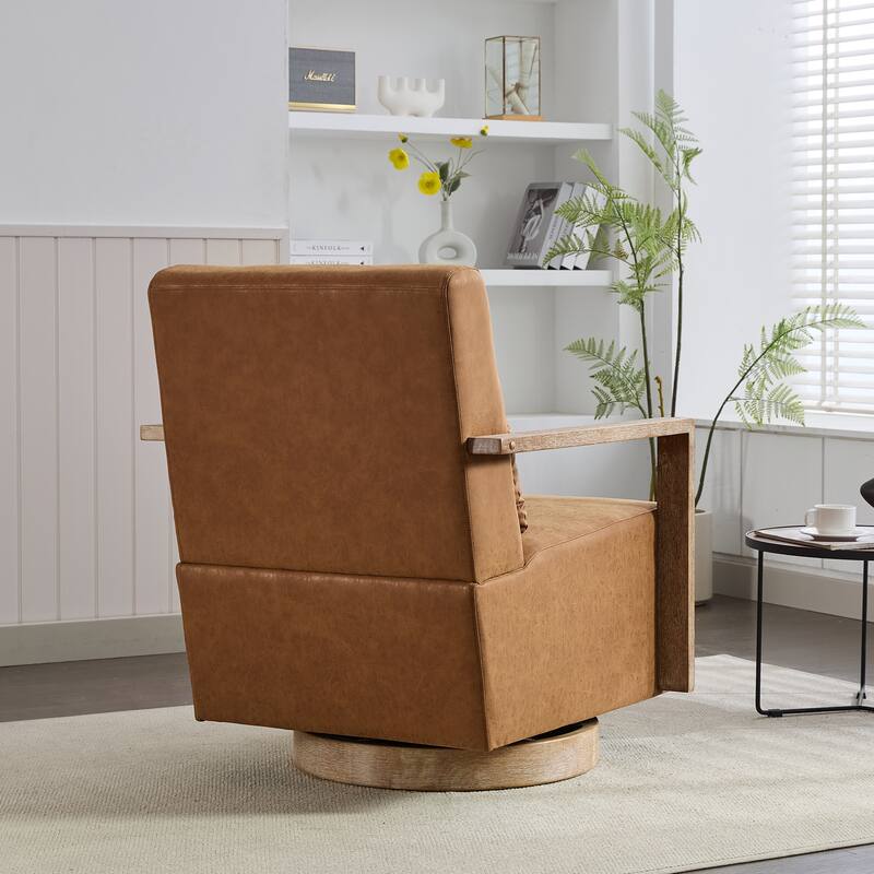 30.3"W 360 Degree Swivel Modern Accent Chair