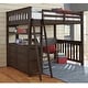 preview thumbnail 1 of 4, Hillsdale Kids and Teen Highlands Espresso Wood Full Loft Bed