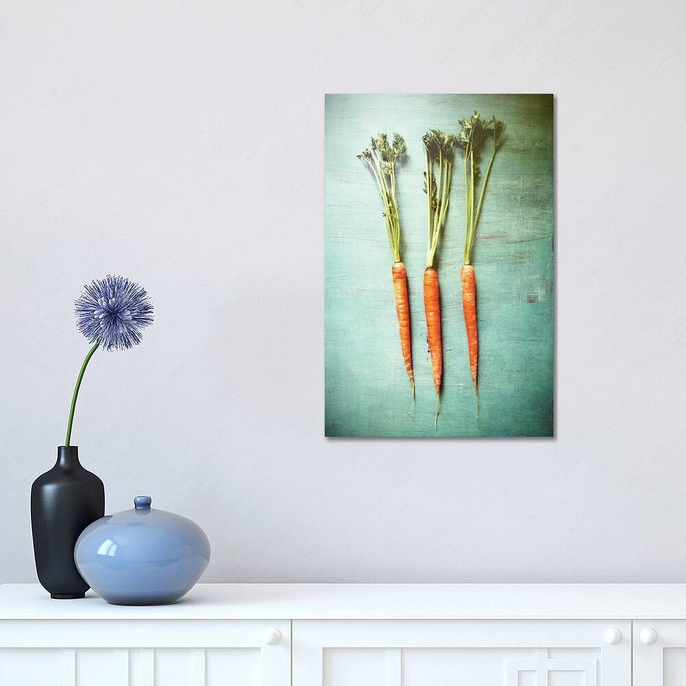 iCanvas "Three Carrots" by Olivia Joy StClaire Canvas Print