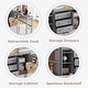 preview thumbnail 14 of 18, Multifunctional Twin Size Low Loft Bed With Pull-Out Desk, Drawers, Cabinet, Pine Wooden Bed with Storage Shelves, White