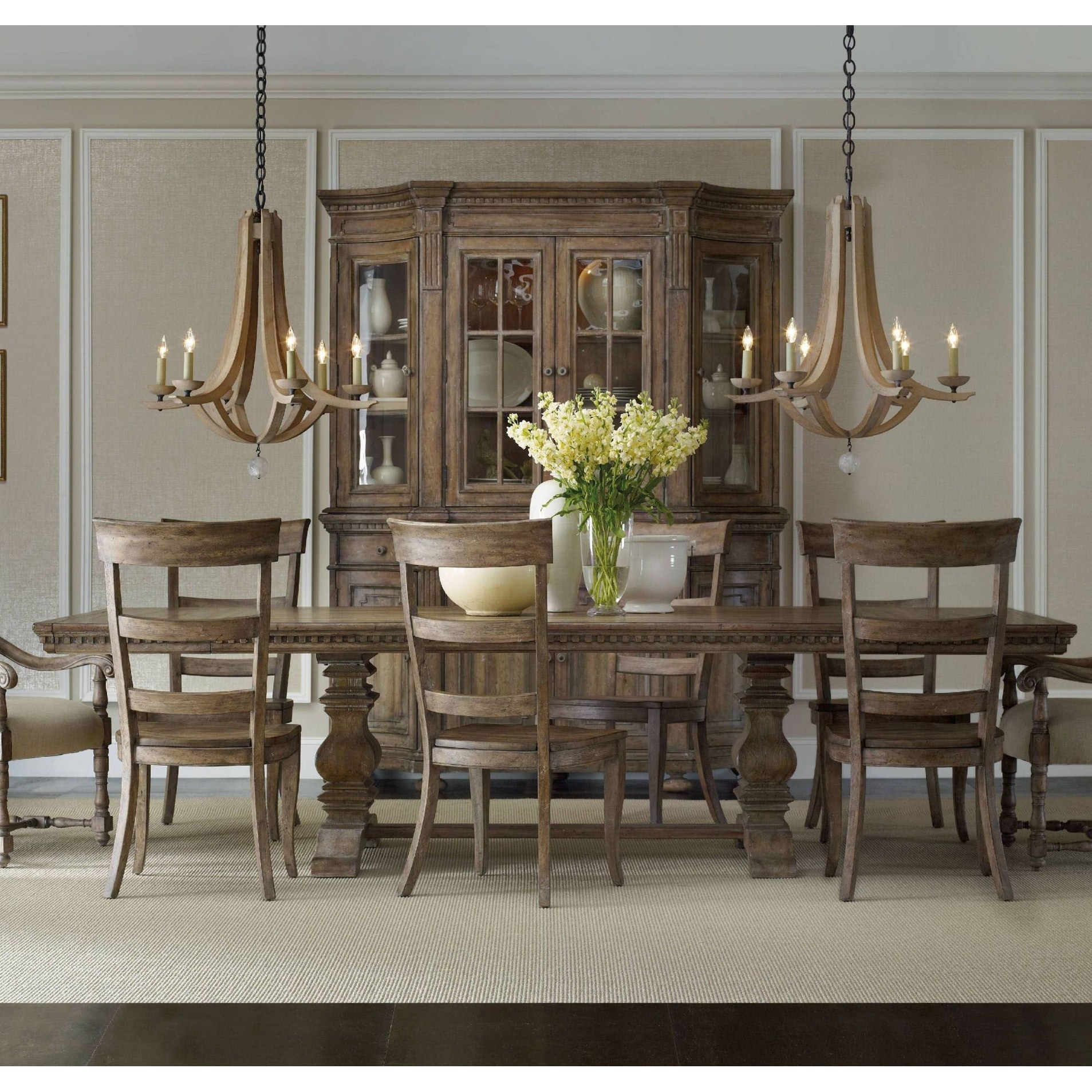 Furniture 5107 75206 83 1 2 Long Hardwood Dining Furniture 5107 75206 83 1 2