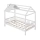 preview thumbnail 30 of 32, Twin Size House Bed, Wood Platform Bed Frame with Fence, Montessori Bed with Wood Slats Support for Kids Teens Girls Boys