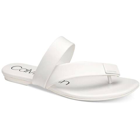 calvin klein saurin flat sandals