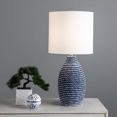 Nuloom Delta 27" Ceramic Table Lamp - 13"W x 13"D x 27"H