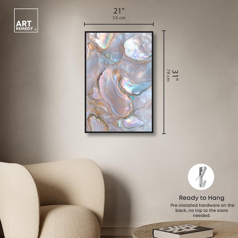 Fluid Preciousness III Canvas by Art Remedy
