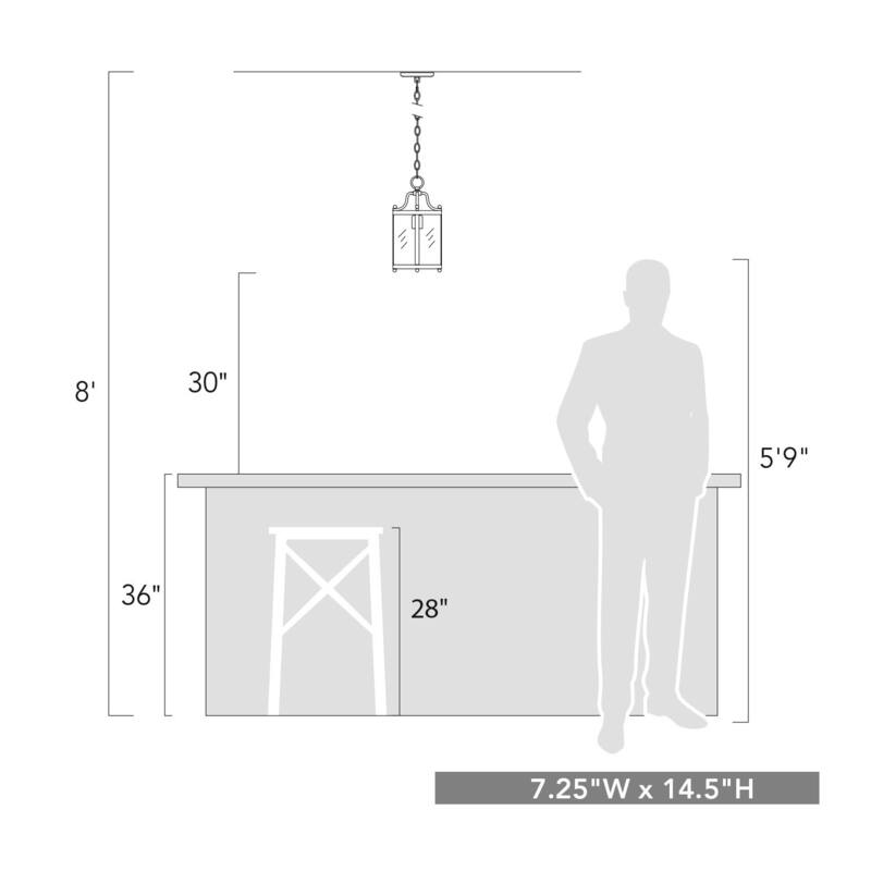 Golden Lighting Payton Single Light 7-1/4" Wide Mini Pendant with