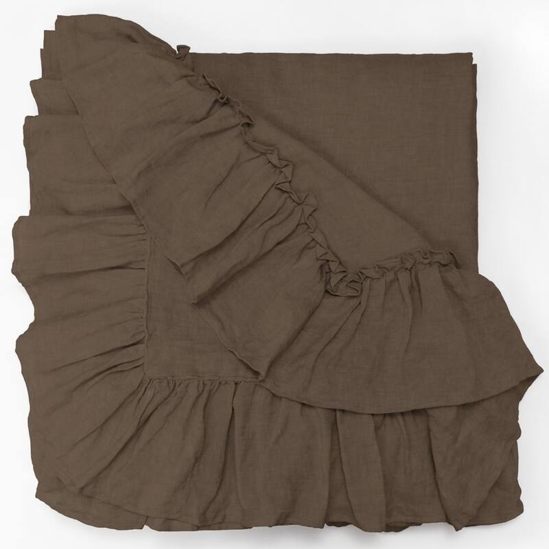 Caprice, Cotton, Walnut Brown, Duvet Cover