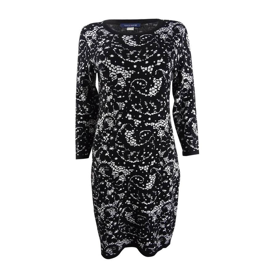 Tommy Hilfiger Women's Printed Sweater Dress