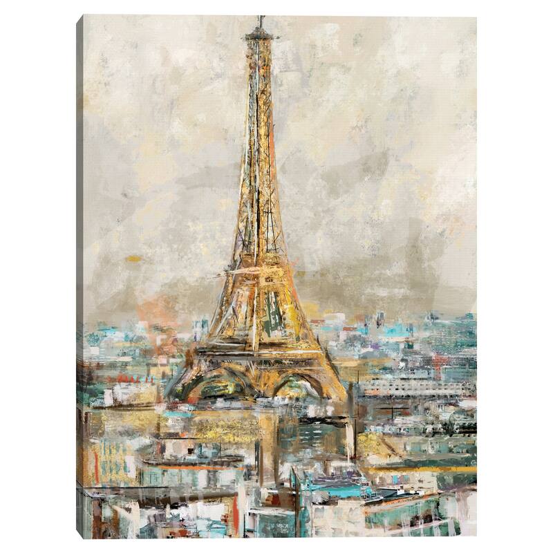 When in Paris by Studio Arts Canvas Art Print - Multi-Color