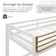 preview thumbnail 2 of 3, Furniture of America Haven Metal Loft Bed with Gold Rail