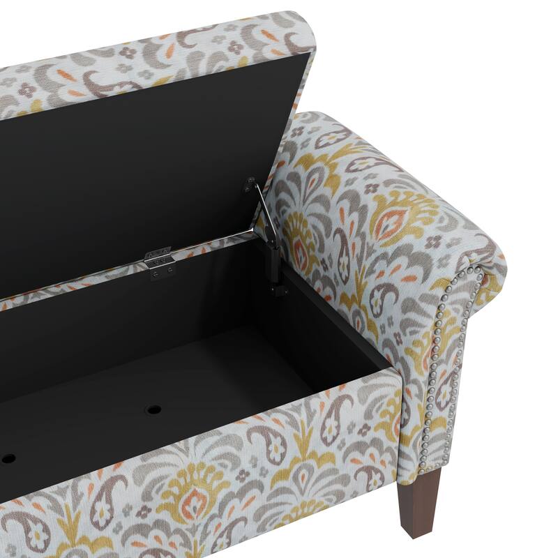 Conrad Storage Ottoman Comfortable choice, multiple functions, classic design, and cozy corners - Yellow