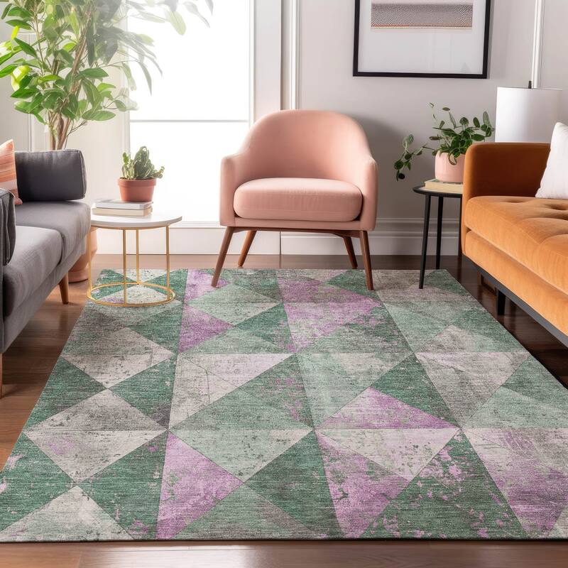 Premium Washable Super Soft Diamond Mosaic Mayfield Rug