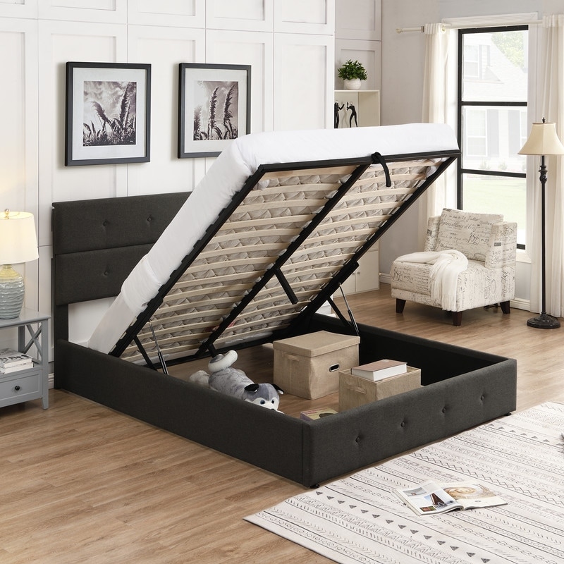 Queen Size Modern Contemporary Underbed Storage Beds Bed Bath