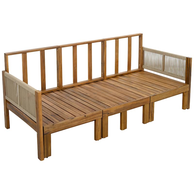 3-in-1 Outdoor Daybed & Patio Sofa with Pull-Out Sleeper by Leisure Zone