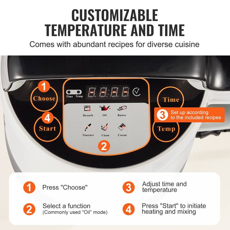 Butter Maker Machine with Customizable Temperature And Time, Herbal Recipe Book & All Accessories Included
